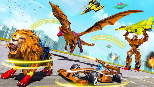 Animal Robot Car Transform 3D Screen 3