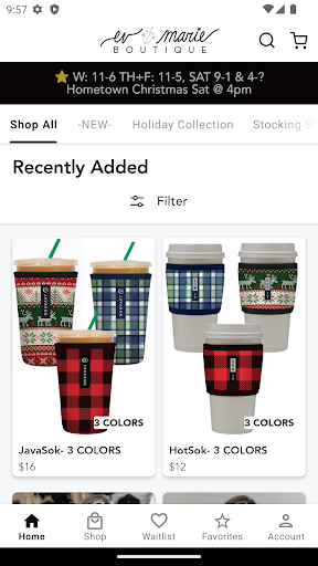 Android application Ev Marie Boutique screenshort