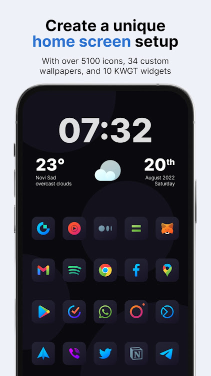 Nova Dark Icon Pack - 6.8.5 - (Android)