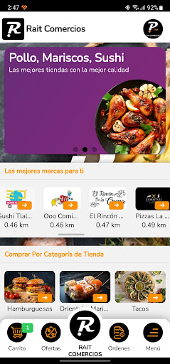 Android application Rait Comercios screenshort