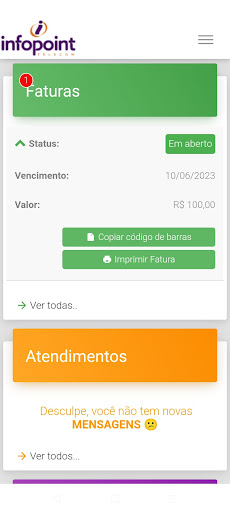 Android application InfoPoint screenshort