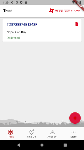 Android application NCM - Customer screenshort