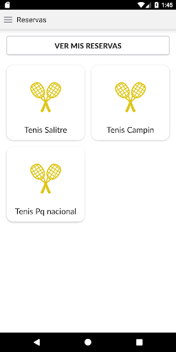 Android application Liga de Tenis screenshort