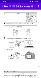 Nikon D3300 DSLR Camera Manual