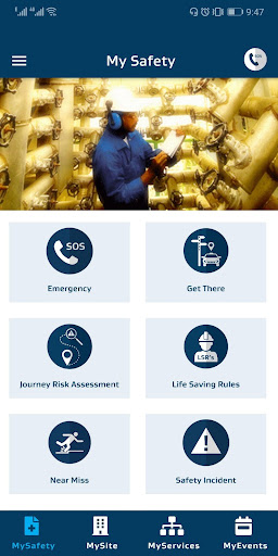 Android application MySasol screenshort