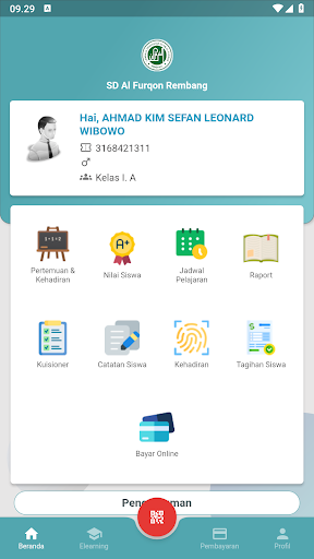 Android application eSchool Al Furqon Rembang screenshort
