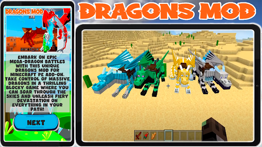 Mod de Dragones par Minecraft