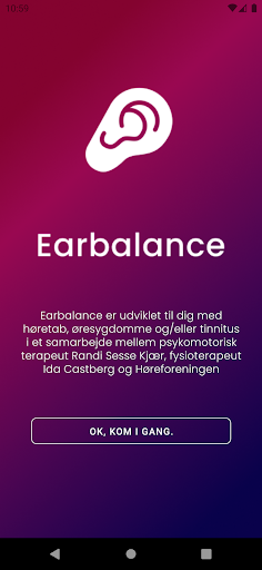 Android application Earbalance screenshort