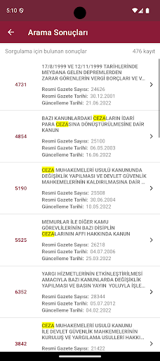 UYAP Mevzuat screenshot 3