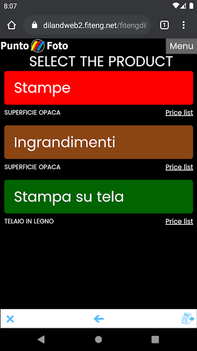 Android application PuntofotoSchio screenshort