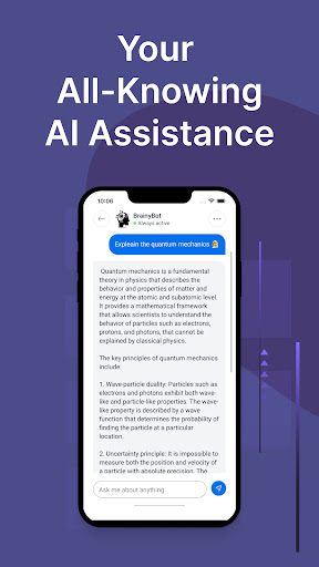 Chatbot Assistant - BrainyBot Screen 3