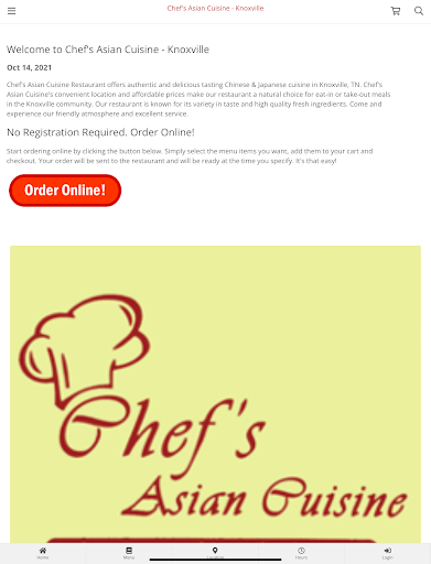 Chefs Asian Cuisine Knoxville Screen 3