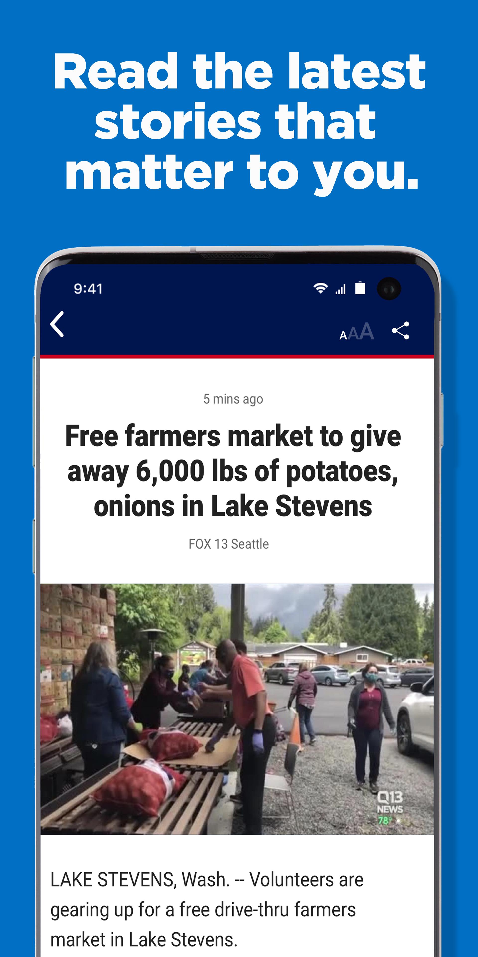Android application Q13 FOX Seattle: News screenshort