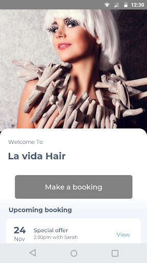 Android application La vida Hair screenshort