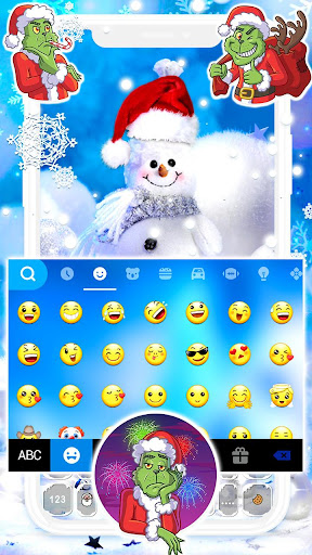 Blue Christmas Theme Screen 3