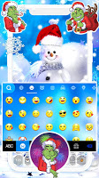 screenshot of Blue Christmas Theme