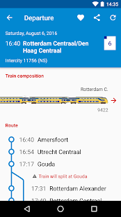 NL Train Navigator: Dutch train planner transit