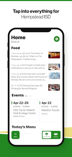 Android application Hempstead ISD screenshort