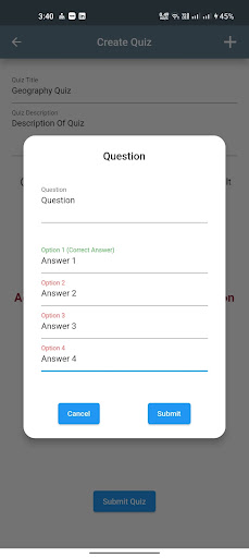 Champ Quizz Screen 2