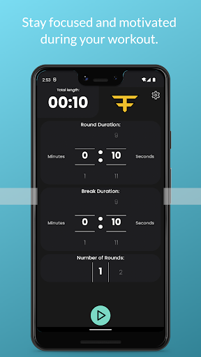 FlexiFit: Training Timer Screen 2