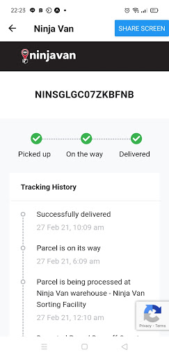 Ninja Tracking Sg