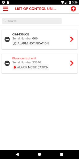 Android application ELCOS Smart Control screenshort