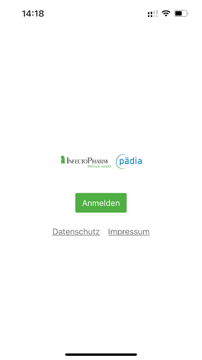 Android application Fortbildung InfectoPharm Pädia screenshort