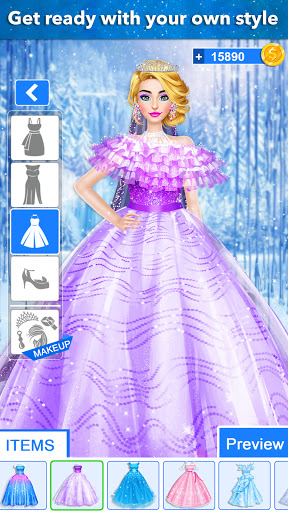Ice Princess Wedding Dress Up Stylist 0.10 screenshots 1