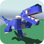 Cover Image of 下载 Blocky Dino Park Raptor Attack  APK