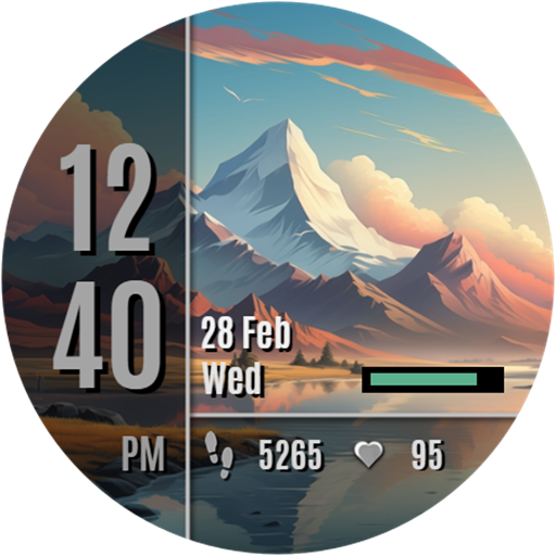 NXV81 Scenery Plus Watch Face Latest Icon