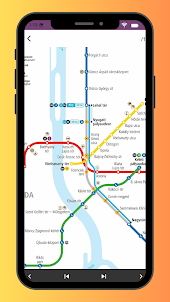 Budapest Metro Map 2023