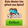 5k Spin - coin master 2023