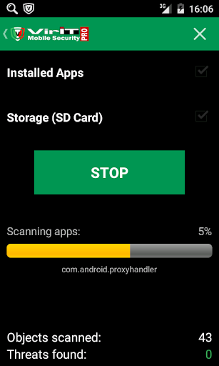 VirIT Mobile Security Screen 2
