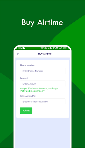 OTopup - Airtime, Data Screen 2