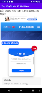 Top 10 gói data 4G Mobifone