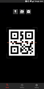 QR and Barcode Scanner, fast a