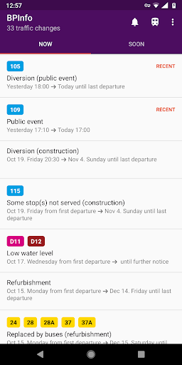Android application BPInfo screenshort