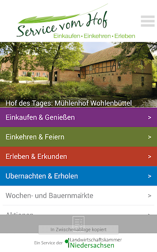 Android application Service vom Hof screenshort