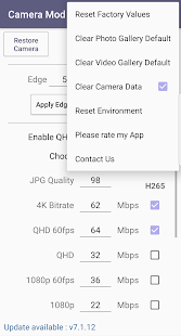 Camera Mod S8 - Bitrate [ROOT] Screenshot