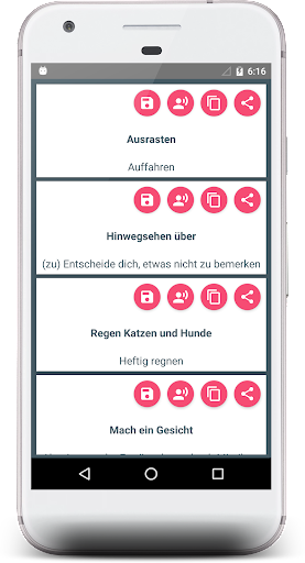German Idioms and Phrases Screen 3