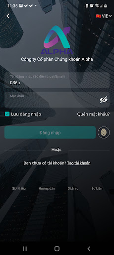 Alpha Mobile Screen 2