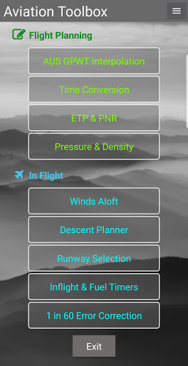 Android application Aviation Toolbox screenshort