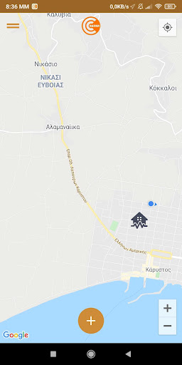 Android application Radius screenshort