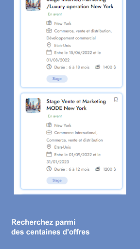 MyInternshipAbroad.com Screen 2