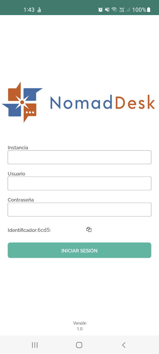 Android application NomadDesk screenshot