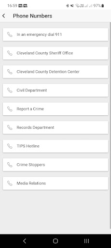 OK Cleveland County Sheriff Screen 2