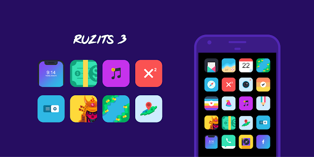 Ruzits 3 Icon Pack स्क्रीनशॉट