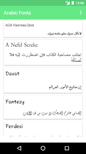 Arabic Fonts for FlipFont Unknown