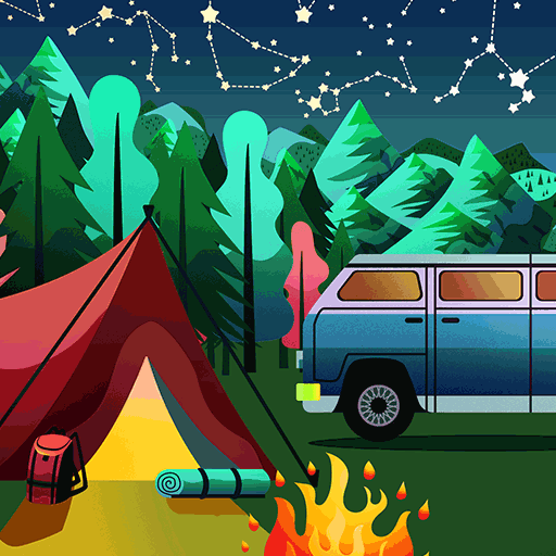 Starlight Camping - Wallpaper logo