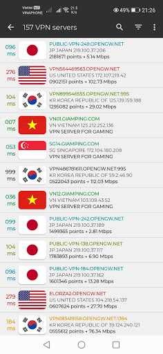 GPVPN: Lower Ping Mobile Games screenshot 20
